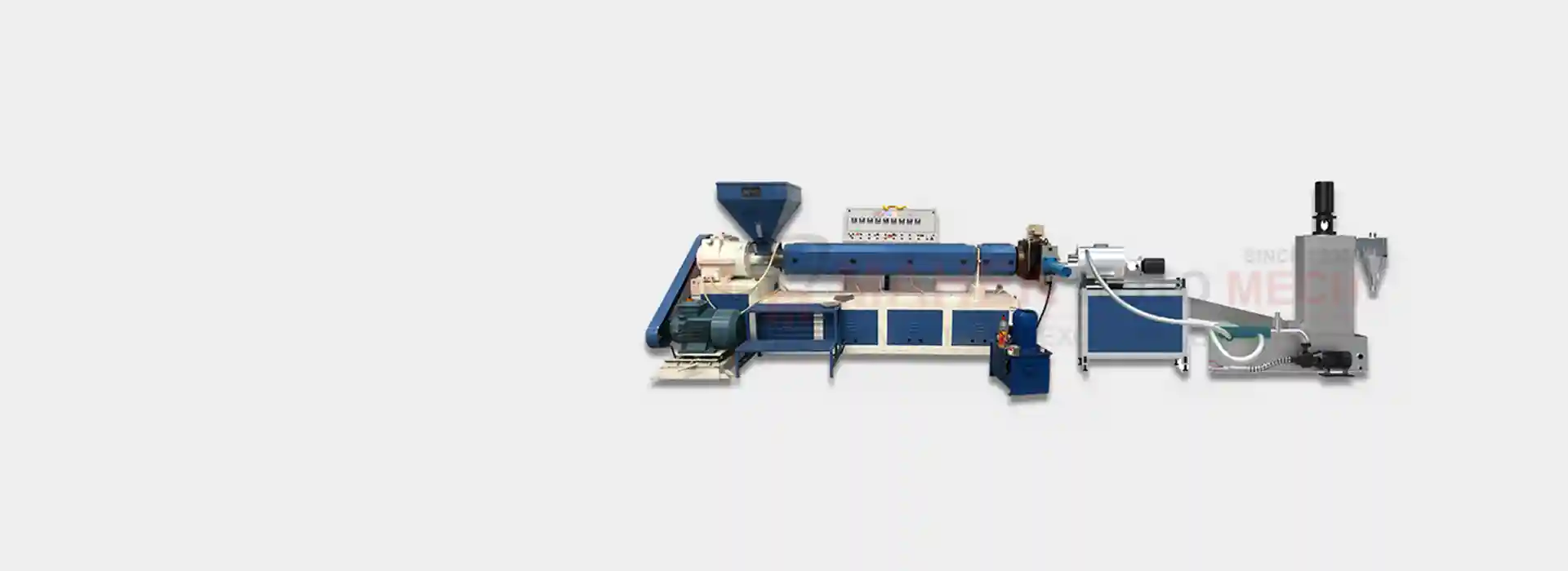 Slide 1 Single Stage Plastic Recycling Machine With Die Face Cutter